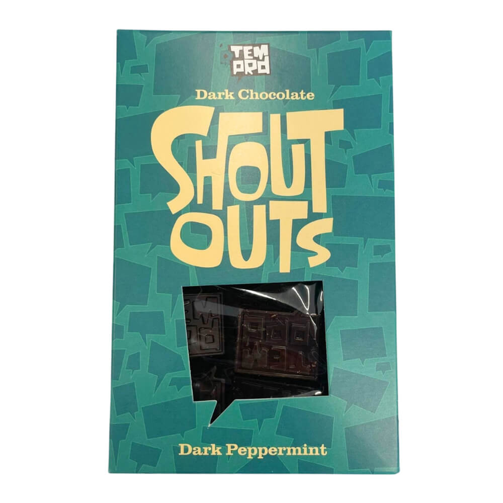 Temprd Shout Out Dark Peppermint Chocolate 250g